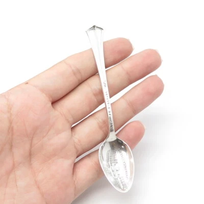 WALLACE SILVER Sterling Silver Antique Art Deco 1915 Mt Vernon Coffee Spoon - Image 1 of 4