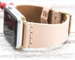 Handmade Compatible Apple Watch Strap  iWatch Leather Band 38mm 40mm  42mm 44mm - Picture 1 of 32