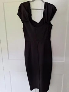 black Off the Shoulder evening dress size 14 - Picture 1 of 5