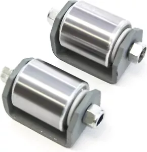 2 Pcs Weld on 2" Steel Roller Wheel Caster for Protect Rear RV Trailer 5th Wheel - Picture 1 of 6