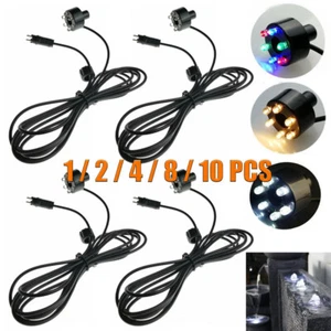 1/2/4/8/10xUnderwater 6-LED Light Ring For Fountain Pond Garden No AC Adapter - Picture 1 of 13