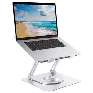 Support Ordinateur Portable avec Base Rotative à 360° Laptop Stand Pliable en... - Afbeelding 1 van 8