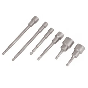 Vástago hexagonal de calidad tuerca magnética impacto controlador enchufe llave de broca 6 mm-19 mm - Imagen 1 de 8