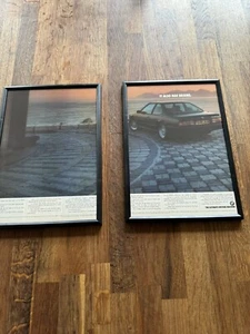 Poster pubblicitario rivista incorniciato BMW serie 6 E24 635 CSI Coupè uomo grotta wall art - Foto 1 di 3