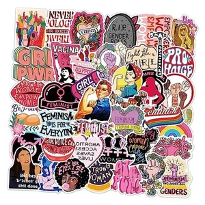 50 Stück Inspirierende Feministische Aufkleber - Frauen Lib, Girl Power, Gleicher Feminismus - Bild 1 von 7