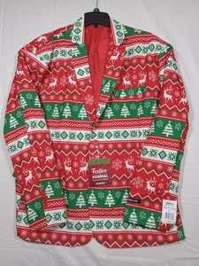 Blazer para hombre Suitmeister nórdico verde Navidad XXL #1 - Imagen 1 de 7