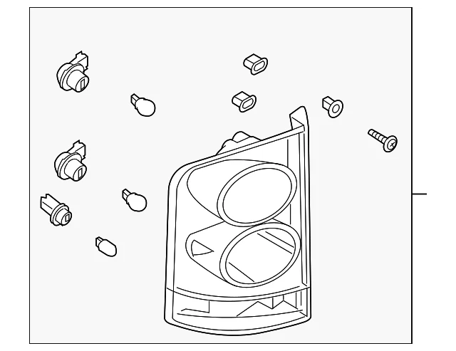 Conjunto de lámpara combinado original Nissan Armada 2006-2015 26555-ZC225 Foto 1 de 2
