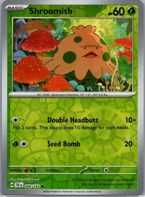 Shroomish, SV05: Temporal Forces, 006/162, Common - Image 1 of 2