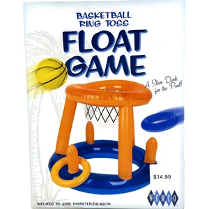 Wembley BASKETBALL RING TOSS FLOAT GAME - Inflatable Float Game Toy - Picture 1 of 4