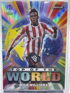 2024-25 Topps Finest UEFA Nico Williams Top Of The World Athletic Bilbao #TW-26 - Imagen 1 de 2