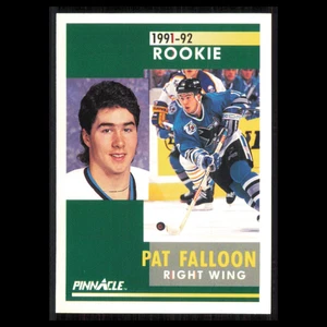 Pat Falloon Rookie #329 1991 Pinnacle San Jose Sharks Hockey Card NHL NM - Picture 1 of 3