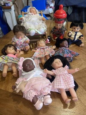 LOT ANCIENNES POUPEES MINI COROLLINE COROLLE + Mini Calin+ Berchet, Paola Reina - Photo 1/4