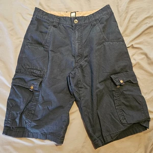 Musto Navy Ripstop Cargo Shorts Herren 30W Utility Taschen Button Fly - Bild 1 von 7