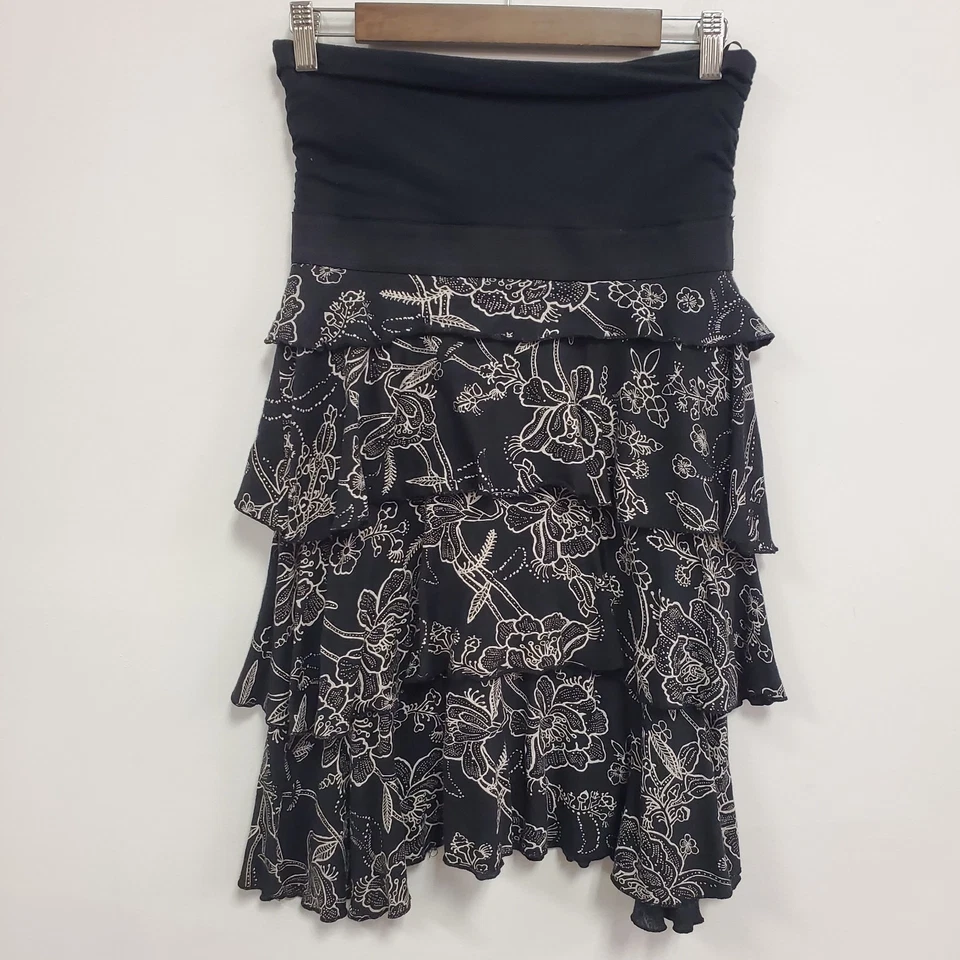 Express Womens Y2K Strapless Asymmetric Fairy Grunge Whimsigoth Dress Size S - Image 1 of 4