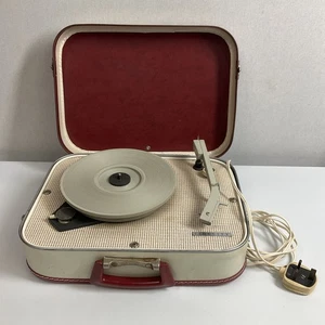 Vintage Fidelity HF31 Portable Suitcase Record Player c.1960's - Working Order - Picture 1 of 10