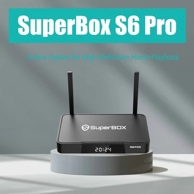 New Superbox S6 Pro Streaming Media Player 6k HD Fast Free Ship Negotiable