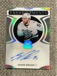2023-24 Upper Deck The Cup Shane Wright Enshrinemets Auto On Card /99 🔥🔥 - Imagen 1 de 2