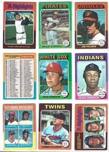 1975 TOPPS STARTER SET LOT 129/660 w RCs & STAR CARDS MID GRADE L@@K - Picture 1 of 2