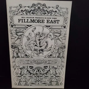 Fillmore East Concert Program 1969 Grateful Dead Country Joe The Fish SHA NA NA - Picture 1 of 9