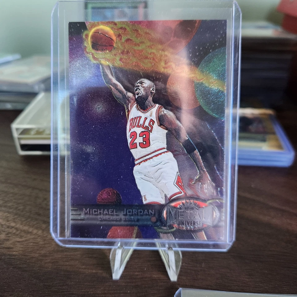 1997/98 CONJUNTO INCOMPLETO FLEER METAL FALTANDO 4 CARTAS TEM TODAS AS ESTRELAS JORDAN ETC - Imagem 1 de 4