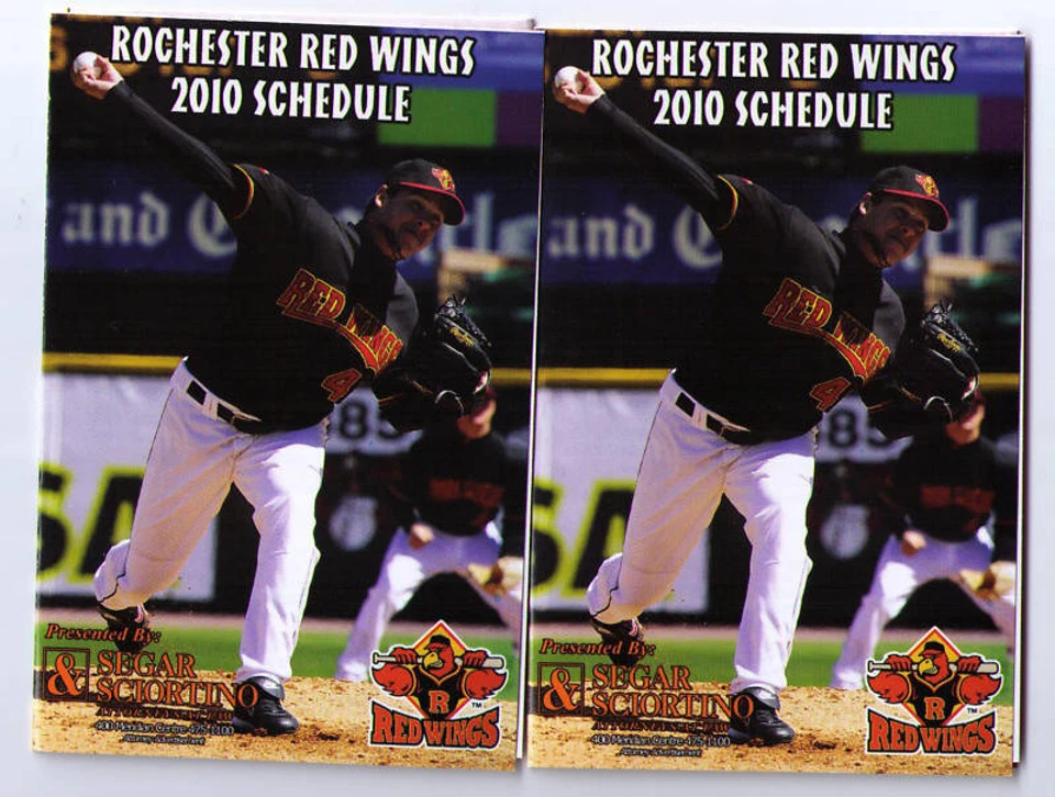 Rochester Red Wings 2010 bolsillo horarios calendarios dos Foto 1 de 1