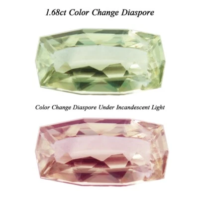 Precioso cojín personalizado de 1,68 quilates cambio de color diáspora natural extraído en Turquía Foto 1 de 4