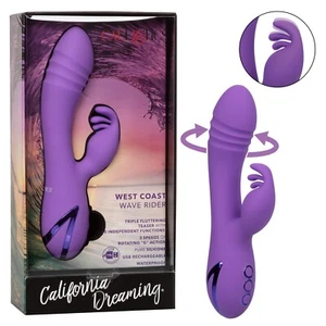 Cal Exotics West Coast Wave Rider Vibe Purple - Vaginal Clitoral Vibrator - Picture 1 of 9