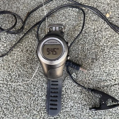 Men's Black Garmin Forerunner 405 GPS Running Watch No Charger - Image 1 of 4