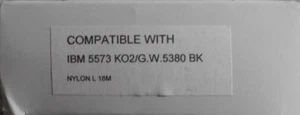 Printer Ribbon  Farbband  black für IBM 5573 KO2 G.W. 5380 BK Tally T 2130 komp. - Picture 1 of 1