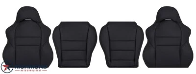 For 2005-2006 Acura RSX Type-S  -Driver & Passenger Leather Seat Covers Black - Image 1 of 4