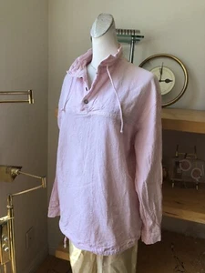 Vintage 90's Sea Breeze Pink Button Down PulloverPreshrunk Cotton Shirts - Picture 1 of 6