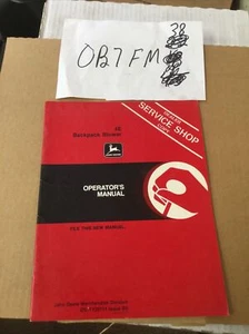 John Deere 4E Rucksackgebläse OMTY20751 Bedienungsanleitung Buch - Bild 1 von 4
