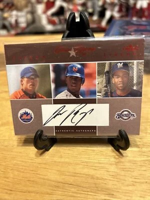 2004 Fleer Baseball Classic Clippings Phenom AUTOGRAPH  JOSE REYES 23/150 Mets - Image 1 of 2