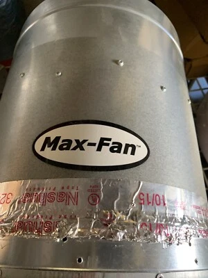 Can Fan Max Fan 14" 1700 CFM -inline exhaust blower ventilation hydro scrubber - Image 1 of 4