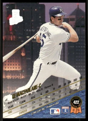 1993 Leaf #422 Mike Macfarlane - Image 1 of 2