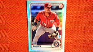 2020 Bowman 1st Edition Sky Blue Drew Mendoza #BFE-71 Washington Nationals (1st - Picture 1 of 2