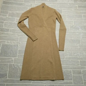 Athleta Sweater Dress Womens ST Small Tall Beige Merino Wool Shawl Wrap - Picture 1 of 6