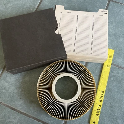GAF Sawyers Circular Magazine 100 Slide Tray Vintage For 2x2 Slides 35mm - Image 1 of 4