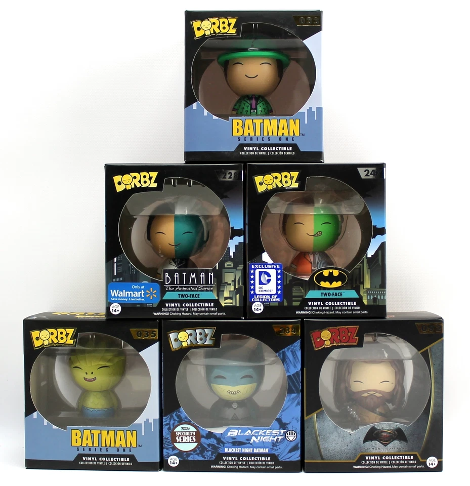 Funko Dorbz Batman Aqua Man Two Face Killer Croc Foto 1 de 1