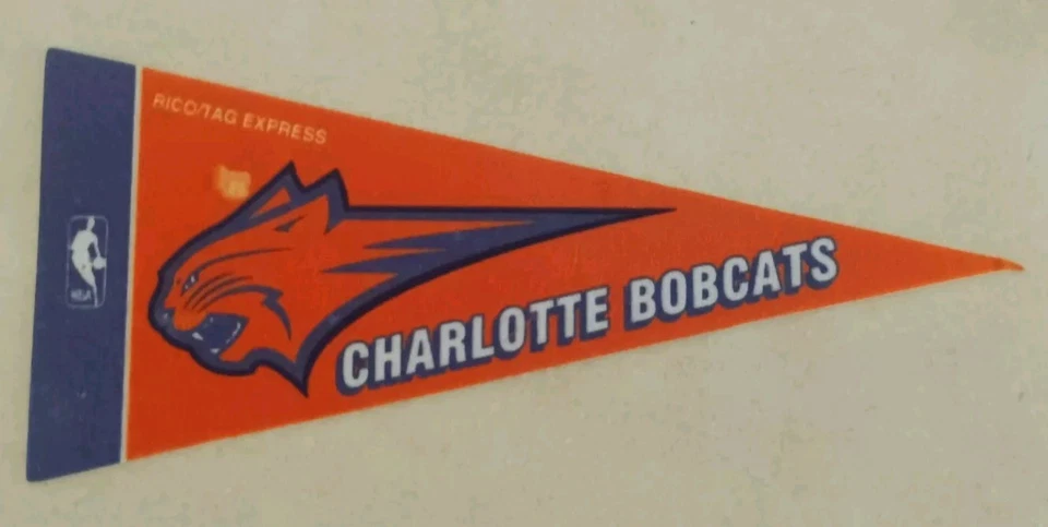 Mini banderín de baloncesto de la NBA Charlotte Bobcats 4" x 9" Rico/Tag Express Foto 1 de 1