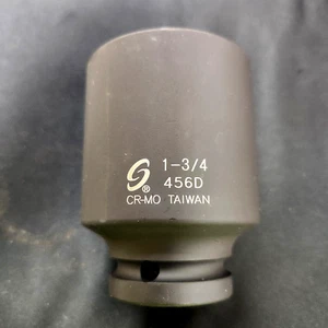 QTY 1 NEW SUNEX 456D IMPACT 1-3/4" DEEP SOCKET 3/4" DRIVE 6PT BLACK OXIDE SAE - Picture 1 of 1