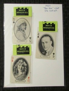 1927 Vivian Martin Wallace Reid & Mary Minter Ben Hur Card LOT of 3 VG 4.0