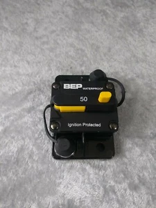 BEP - 50A 6050 Resettable Circuit Breaker-  ak400506a WATERPROOF IGNIT PROTECTED - Picture 1 of 3