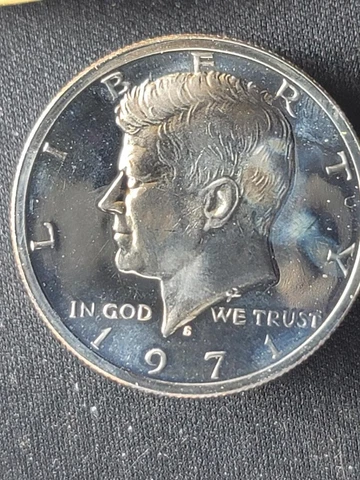 1971-S Proof Kennedy Half dollar Cover