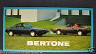 1985 Bertone Sales Brochure Folder Excellent Original 85