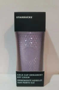 2021 Starbucks Schlüsselanhänger Ornament Icy Lilac Studded Bling Mini Tumbler Holiday - Bild 1 von 2