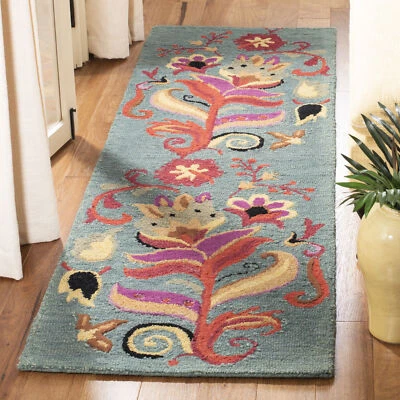 Safavieh Blossom BLUE / MULTI Area Rug BLM679A-24 - Image 1 of 3