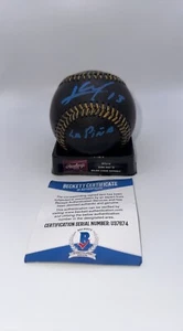 BECKETT DE BÉISBOL LOURDES GURRIEL JR DBACKS FIRMADO OFICIAL NEGRO OMLB CERTIFICADO DE AUTENTICIDAD AUTOMÁTICO - Imagen 1 de 1