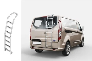 Escalera trasera M-LINE acero inoxidable para FORD TRANSIT CUSTOM 1.GEN. (H1) 2012-2023 - Imagen 1 de 3