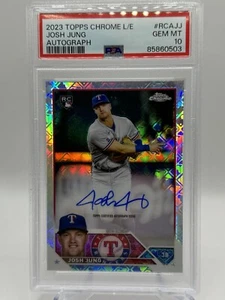 2023 Topps Chrome Logofractor Edition - Autographs #RCA-JJ Josh Jung - PSA 10💎 - Picture 1 of 2